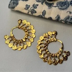 Sezane | Jewelry | Anneaux Tia Szane Gold Hoop Earrings And
